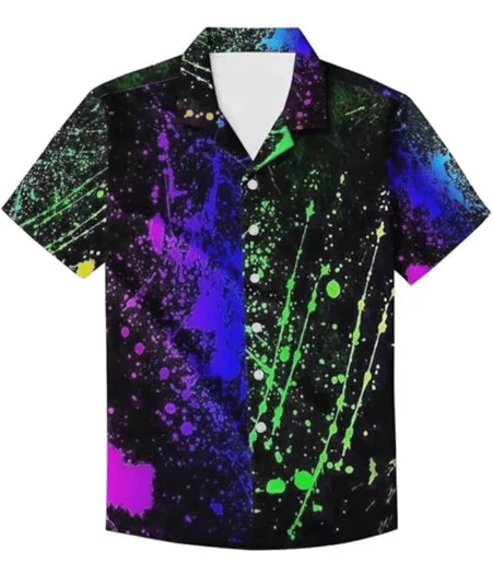 Tie-Dye Hawaiian Shirt